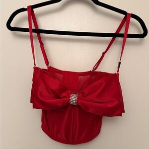 Victoria’s Secret Red Corset Bustier